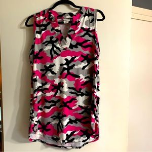 Sew in Love pink camo tank